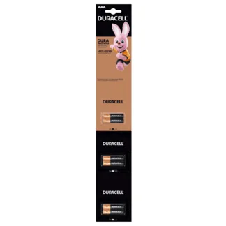Duracell CB Pila AAA 1/2. Display 03 tarjetas (02 unidades c/u)