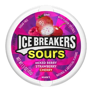 Ice Breakers Berry Acida Sin Azúcar 42gr.