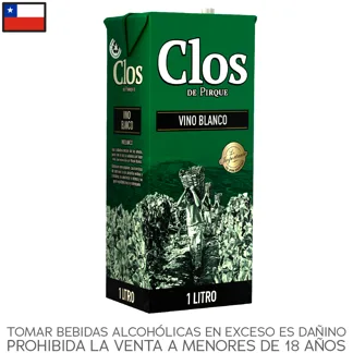 Clos de Pirque Blanco. Tetra 1Lt.