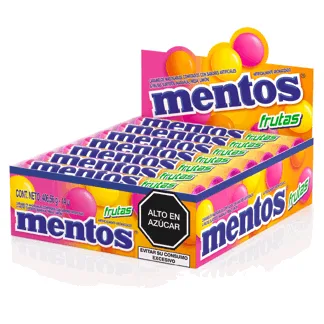 Mentos Fruta. Display 14 unidades.