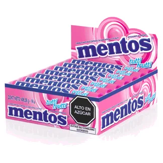 Mentos Tutti Frutti. Display 14 unidades.