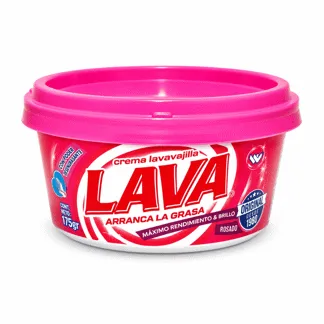 Lavax Lavavajilla Crema Rosada. Pote 175gr.