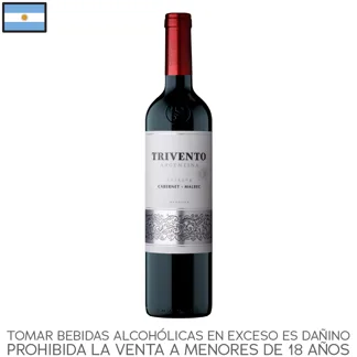 Trivento Reserva Cabernet Malbec. Botella 750ml.