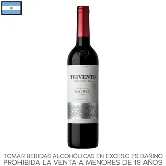 Trivento Reserva Malbec. Botella 750ml.