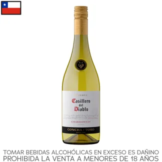 Casillero del Diablo Chardonnay. Botella 750ml.
