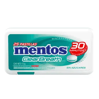 Mentos Clear Breath Wintergreen.