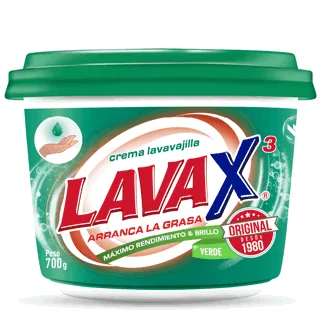 Lavax Lavavajilla Crema Verde. Pote 700gr.