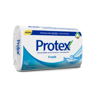 Protex Jabón de Tocador Fresh Antibacterial. Barra 110gr.