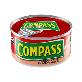 Compass Trozos Atún Aceite Vegetal. Lata 140g.