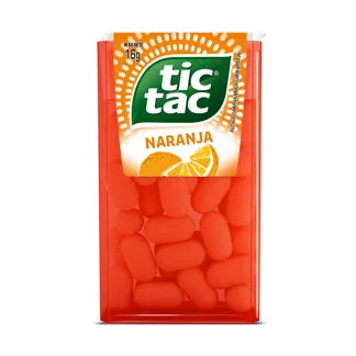 Tic Tac Pastillas Naranja 16gr. Display 12 unidades.