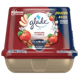 Glade Ambientador en Cubo Manzana Canela 180gr.