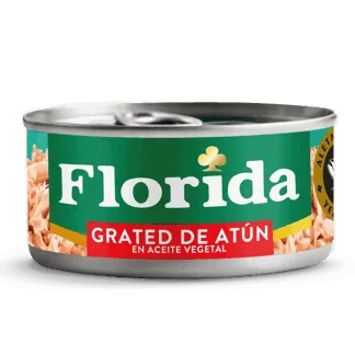 Florida Grated Atún Aceite Vegetal. Lata 140g.