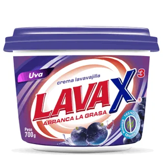 Lavax Lavavajilla Crema Uva. Pote 700gr.