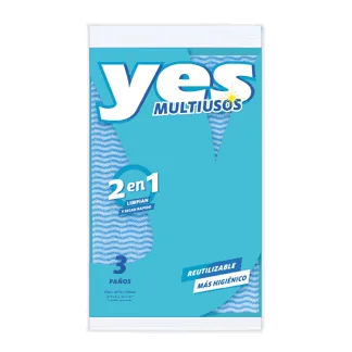 Yes Paño Multiusos Mix. x 03 unidades.