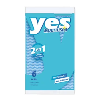 Yes Paño Multiusos Mix. x 06 unidades.