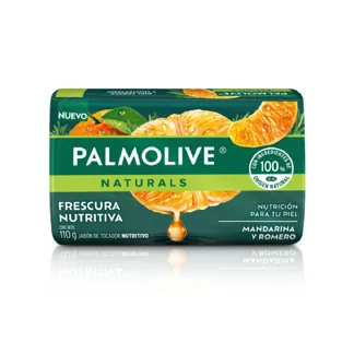 Palmolive Jabón de Tocador Mandarina & Romero. Barra 110gr.