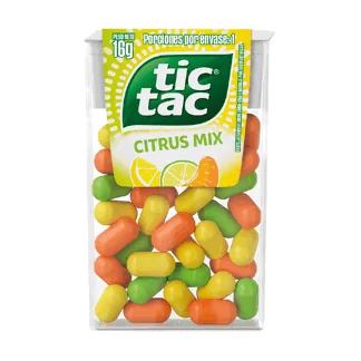 Tic Tac Pastillas Citrux 16gr. Display 12 unidades.