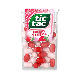 Tic Tac Pastillas Fresa 16gr. Display 12 unidades.