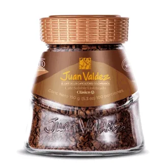 Juan Valdez Café Liofilizado Regular Frasco 150gr.