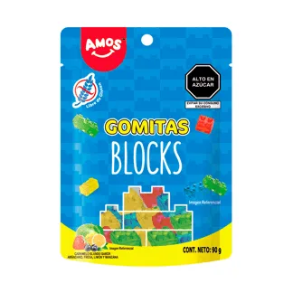 Amos 4D Gummy Blocks 90gr.