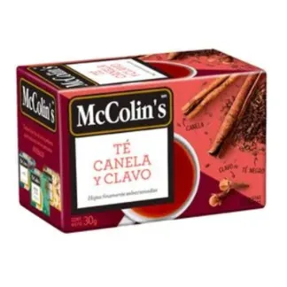 McColin's Te, Canela y Clavo. Display x 25 sobres.