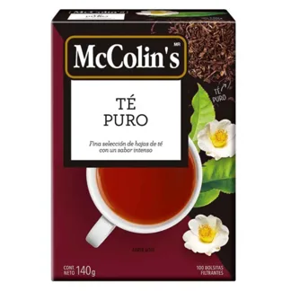 McColin's Té Puro. Display x 100 sobres.