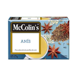 McColin's Infusión Anís. Display x 25 sobres.