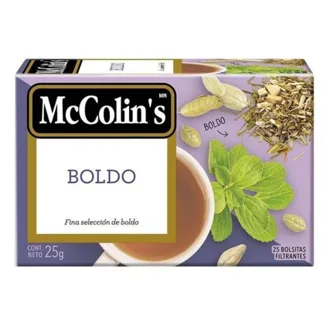 McColin's Infusión Boldo. Display x 25 sobres.