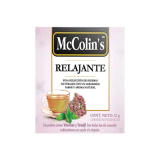 McColin's Infusión Relajante. Display x 12 sobres.
