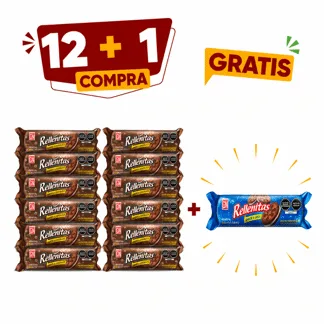 GN Galleta Rellenitas Chocolate Taco.(12 PIEZAS ) - GRATIS: 01 GN Galleta Rellenitas Coco Taco.