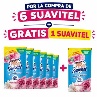 Suavitel Fresca Primavera. Doypack 180ml.( 6 unidades)- GRATIS: 01 SUAV FCA PRIMAV 180ML BONIF
