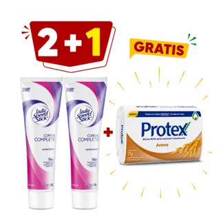 Speed Stick Lady Clinical Practi Tubo 100gr.( 2 unidades)- GRATIS: 01  PROTEX JAB AVENA 75GR  BONIF