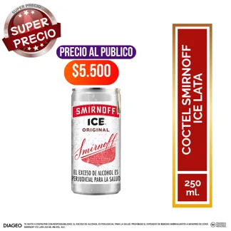 Vodka Smirnoff Ice Original Lata x250ml