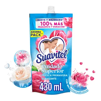 Suavizante Suavitel x430ml Mas ContenidoFresca Primavera100% Rendidor