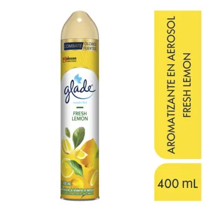 Glade Ambientador Aerosol Fresh Lemon x400ml