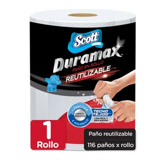 Paño de Limpieza Scott Duramax Desechable Tecnología 3D x116hojas