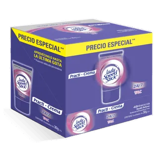 Desodorante Lady Speed Stick Crema Talc Practitubo 30gr
