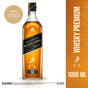 Johnnie Walker Black Label whisky escocés 1000 ml