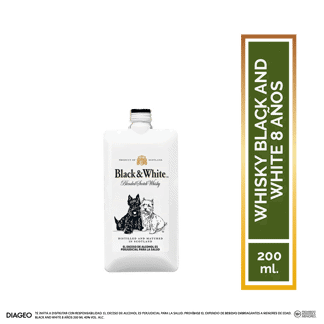 Pocket Whisky Black And White 8 Años 200ML