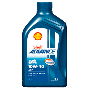 Aceite Shell Advance 4T AX7 10W40 SM x1lt