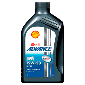 Aceite Shell Advance 4T Ultra 15W50 SN x1lt