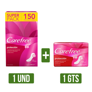 Protector Carefree Con Perfume x150Und Gts Protector Carefree Con Perfume x15Unds