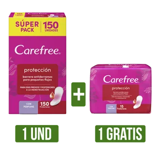 Protector Carefree Con Perfume x150Und Gts Protector Carefree Con Perfume x15Unds