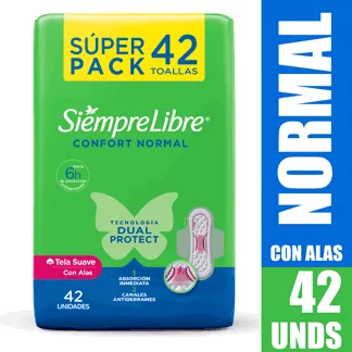 Toalla Femenina Stayfree Especial Alas x42 Toallas
