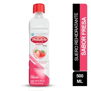Pedialyte Max Zinc 60 Meq x500ml Fresa