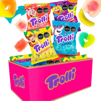 Gomas Trolli Surtido Magenta (Banana, Oink, Mordiscos, Emociones) x24Un