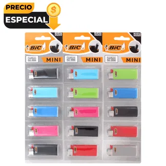 Encendedor BIC Mini J5 x15Un