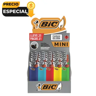 Encendedor BIC Mini J5 x25Un