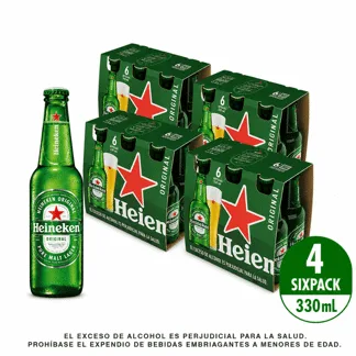 Cerveza Heineken botella x24Un  x330ml