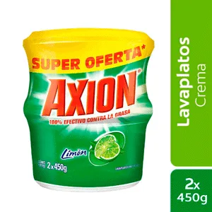 Lavaplatos Axion Crema Limon x2Un x450gr